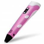 3Д-ручка 3D-Pen V2.0 Stereo с ЖК-экраном розовая