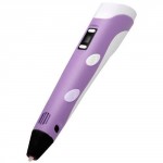 3Д-ручка 3D-Pen V2.0 Stereo с ЖК-экраном сиреневая